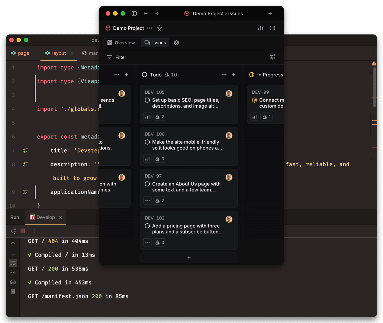 Devstep Work Progress